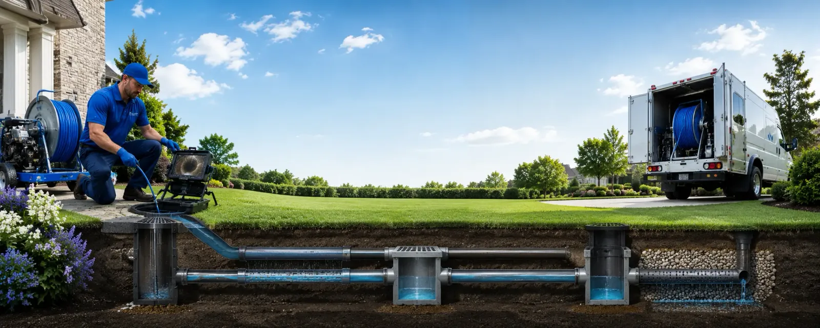 Outdoor drain cleaning information for Crawford, TX